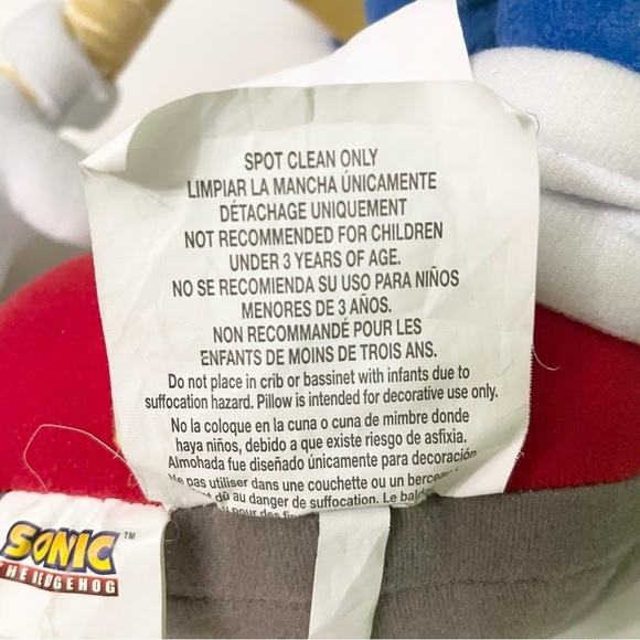Sonic the Hedgehog Plush 23” Size Stuffed Animal - Picture 13 of 16